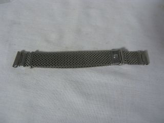 Vintage Forstner Komfit Stainless Steel Mesh Watch Band Bracelet Usa 16 Mm Fit