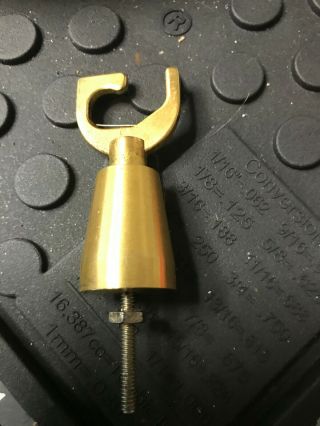 Vintage Empire Turntable record player 398 980 Tonearm Rest Arm Rest Gold 2