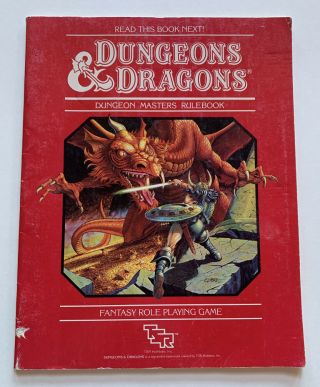 Vintage Dungeons & Dragons Dungeon Masters Rulebook Tsr