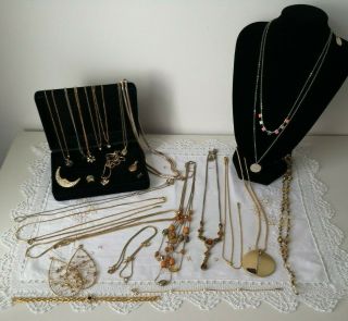 Vintage/modern Costume Jewellery Bundle - Gold Tones Mixed Bundle