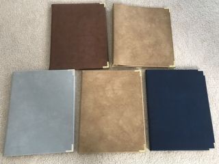 Set Of Vintage Ibm Suede Notebooks (plus 3 - Ring Binder),  Made By Hazel (1982 - 83)