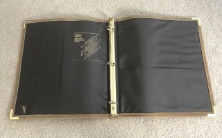 SET of Vintage IBM suede Notebooks (plus 3 - ring binder),  Made by Hazel (1982 - 83) 2