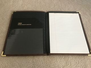 SET of Vintage IBM suede Notebooks (plus 3 - ring binder),  Made by Hazel (1982 - 83) 3