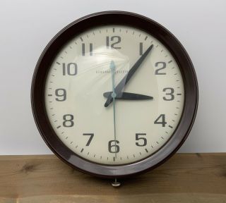 Vtg Mid Century Ge General Electric Analog School Wall Clock 2008a Non