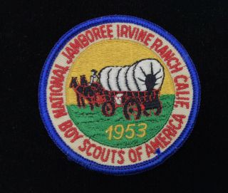 Vintage Boy Scout Bsa Uniform Patch,  1953 National Jamboree Irvine Ranch Calif.