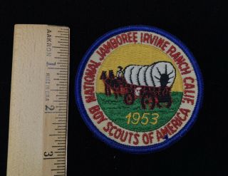 Vintage Boy Scout BSA Uniform Patch,  1953 National Jamboree Irvine Ranch Calif. 3