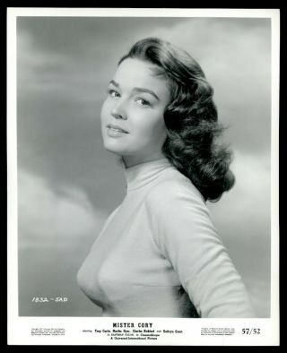Vintage Actress Kathryn Grant Studio Photo 1950s Sweater Pose Mister Cory