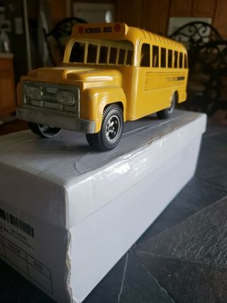 Hubley/gabriel School Bus Vintage 1970 " S 9.  5 " Long Yellow Made In Usa