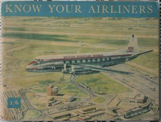 Know Your Airliners - Bp Shell - Roy Cross Artwork - C.  1960s