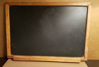 Vintage 13 " X 17 " Chalkboard Real Slate Wall Ledge Vintage School Home