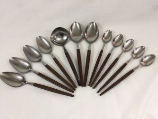Vtg Ekco Eterna Canoe Muffin Stainless 12 Iced Tea Ladle Soup Serving Spoons