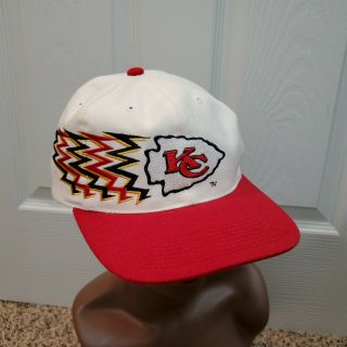 Vintage 1990s Kansas City Chiefs Sports Specialties Nfl Football Snapback Hat Kc