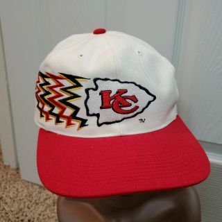 Vintage 1990s Kansas City Chiefs Sports Specialties NFL Football Snapback Hat KC 2