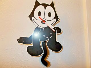Vintage Felix The Cat Battery Operated Wall Clock By Ata Boy