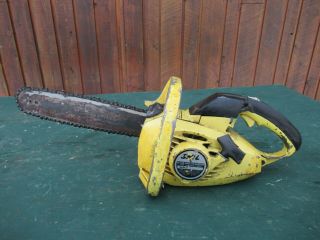 Vintage Skilsaw 1610 Chainsaw Chain Saw With 11 " Bar -