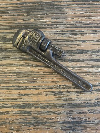 Vintage A B Jardine & Co.  No.  6 Rigid Trade Mark Adjustable Wrench