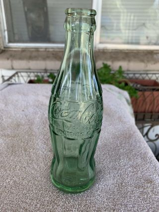 1 Vintage Coca - Cola 6fl Oz.  Bottle Payd.  Dec.  25,  1923 Prescott Arizona