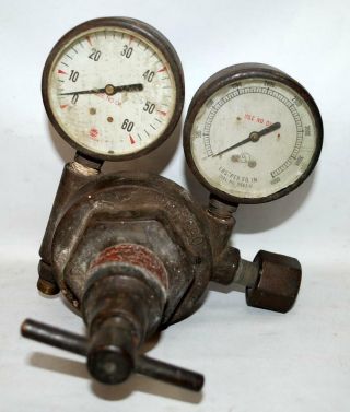 Vintage National Cylinder Gas Rego 1601 Welding Gauge Tb3