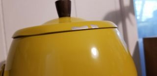 Vintage Gourmet International Fondue Pot Burner Mat Plate Tray Japan Box Yellow 3