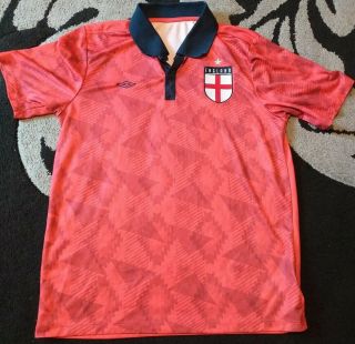 Vintage Umbro England Away Football Shirt - 20 " P2p Size M/l?