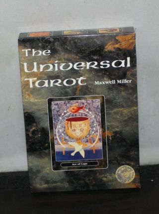 The Universal Tarot,  Maxwell Miller,  1995,  Oop,  Vintage,  Collectible.  Boxed Kit.