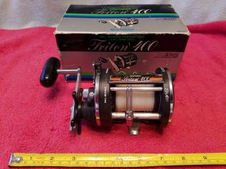 Vintage Shimano Triton 400 Xhs Extra High Speed Baitcasting Fishing Reel W/box