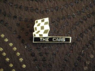 VINTAGE THE CARS PANORAMA PIN 1980 ' S ENAMEL ROCK N ROLL MUSIC BAND LAPEL HAT 2