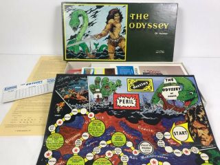 Vintage 1977 “the Odyssey Of Homer” Mythology Board Game By Action Games Co.