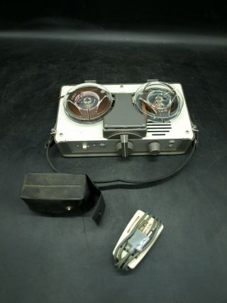 Vintage Mini Reel Tape Recorder Aiwa Tp - 32a 1960s Battery Powered Transistorized