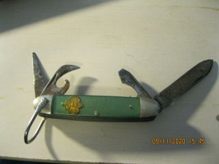 Kutmaster Utica Vintage Boy Scout Pocket Knife 4 Blade