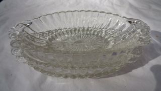 4 Vintage Clear Glass Banana Split Ice Cream Dishes Bowls 1010
