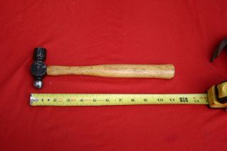 Vintage Plumb 6 Oz Ball Peen Hammer Tool Made Usa Hickory Wood Handle