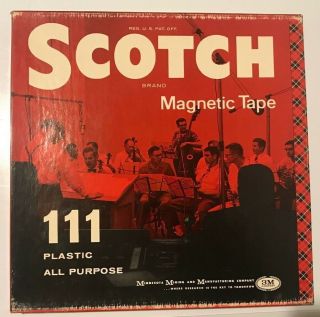 ALUMINUM 3M SCOTCH Reel 2 Reel Tape 10.  5 15 IPS Stereo Vintage Recording Wagner 2