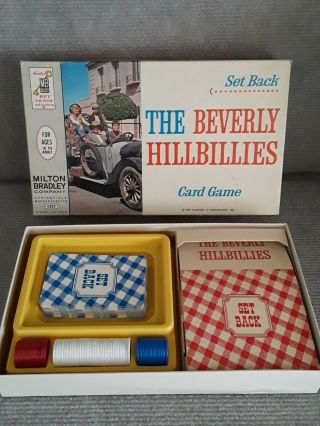 Vintage 1963,  The Beverly Hillbillies Card Game By Milton Bradley