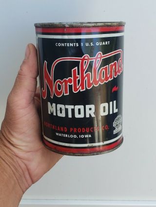 Vintage Northland Motor Oil One Quart Can