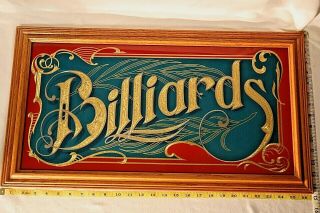 Vintage Billiards Mirror Sign 2