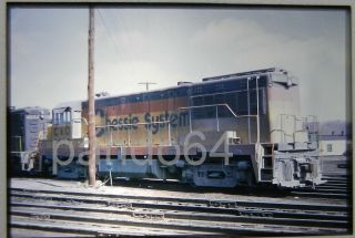 Rr Train Slide C&o Chesapeake & Ohio Ge U25b 8113 Russell Kentucky 1974 D46