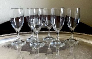 Set 6 Vintage Libbey Whiskey Sour Glasses Champagne Glasses Stemware Barware