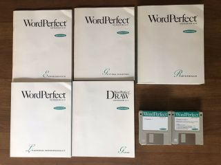 TESTED: WordPerfect 6.  0 6.  0a For Microsoft Windows 3.  1 - disks manuals - vintage 2
