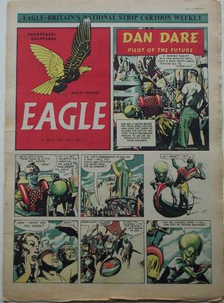 1951.  Vintage Eagle Comic Vol.  2 5.  Dan Dare.  Cutaway Of Sailing Rights Of Way