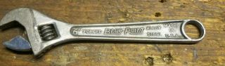 Vintage " Snap - On Tools Corp Blue - Point Usa " Adjustable Crescent Wrench 6 "
