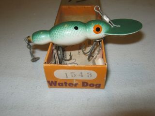 Vintage Bomber Waterdog Model 1543 Fishing Lure With Box