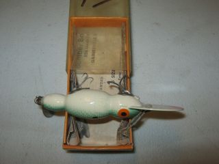 VINTAGE BOMBER WATERDOG MODEL 1543 FISHING LURE WITH BOX 3