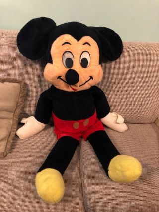 Vintage Walt Disney Characters California Stuffed Toys 39 " Mickey Mouse.