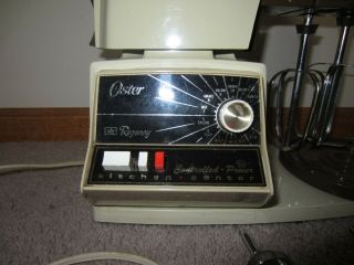 Vintage Oster Regency Kitchen Center 12 Speed Mixer,  Beaters 2