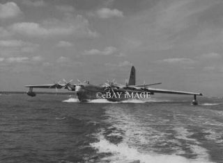 Photo Saunders Roe.  Princess Flying Boat On Solent Whilst Filming 1a