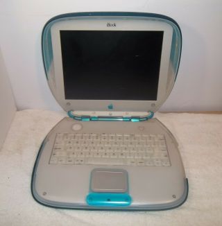 Vintage Apple Mac Ibook G3 M2453 Clamshell Blue For Parts/repair