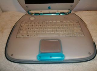 Vintage Apple MAC iBook G3 M2453 Clamshell Blue FOR PARTS/REPAIR 2