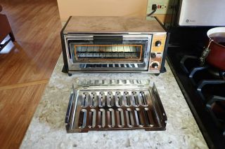 Vintage Ge Toaster Oven A63126 Bake Broil Toast R Oven Usa 1500 Watts W/ Trays