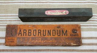 Vintage Carborundum Combination Sharpening Stone No.  108 8x2x1 W/box